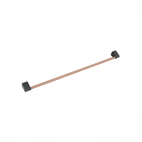 Bara pentru agatat suporturi City Copper, Metaltex, 60 cm, plastic/metal/ invelis din polytherm, cupru Metaltex