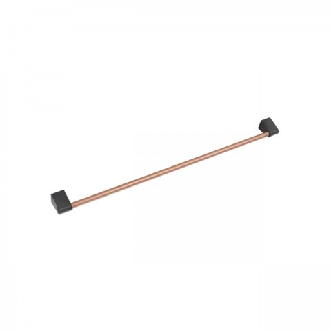 Bara pentru agatat suporturi City Copper, Metaltex,  60 cm, plastic/metal/ invelis din polytherm, cupru
