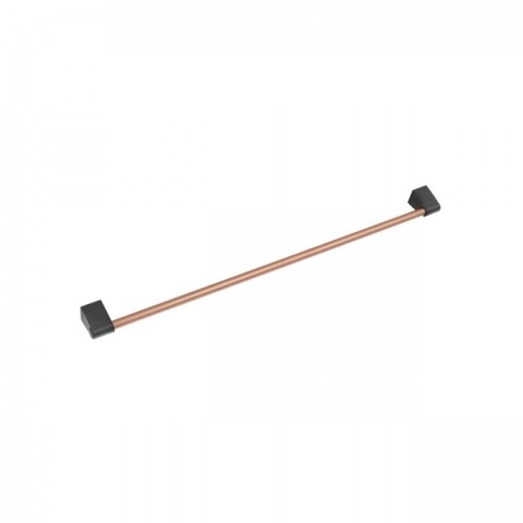 Bara pentru agatat suporturi City Copper, Metaltex, 60 cm, plastic/metal/ invelis din polytherm, cupru