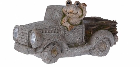 Lampa solara de gradina, 20 cm, Frog Car