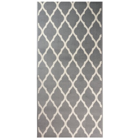 Traversa pentru hol Kurdamir, Decorino, 80x1000 cm, polipropilena, gri