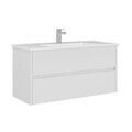 Dulap de baie cu chiuvetă, Hanah Home, Arno 100, Alb