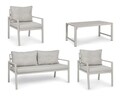 Set mobilier de gradina 4 piese, Lorillard, Bizzotto, ivoriu