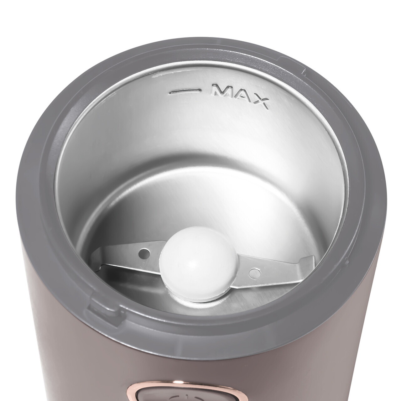 Rasnita electrica de cafea Berlinger Haus, Taupe, 150W, inox, taupe mat - imagine 6