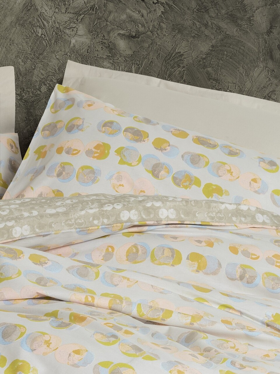 Lenjerie de pat dubla, Jocus - Beige, Cotton Box, Bumbac Ranforce