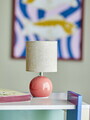 Lampa de masa, Bloomingville, Valdis, 1 x E14, 13x24 cm, ceramica/in, roz