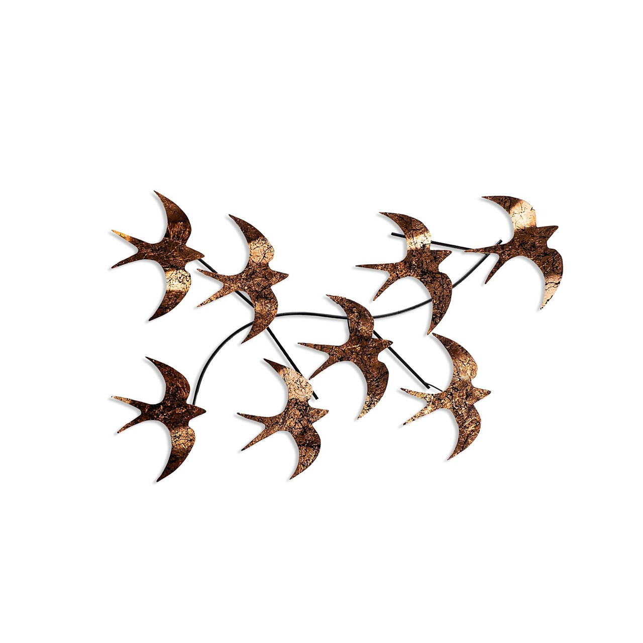 Decoratiune de perete, Flying Birds 3, Dimensiuni: 69 x 41 x 7 cm, Multicolor - view 6