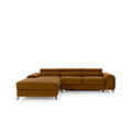 Coltar extensibil stanga 3 locuri ELTAP, LT-45LO, Grayson, 278x205x92 cm, lemn/poliester, mustar