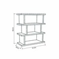 Masuta pentru living Totem, Decotie, 54x22x60 cm, turcoaz