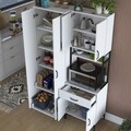 Dulap multifunctional, Rani, JE120, 120x198.6x40 cm, PAL, Alb