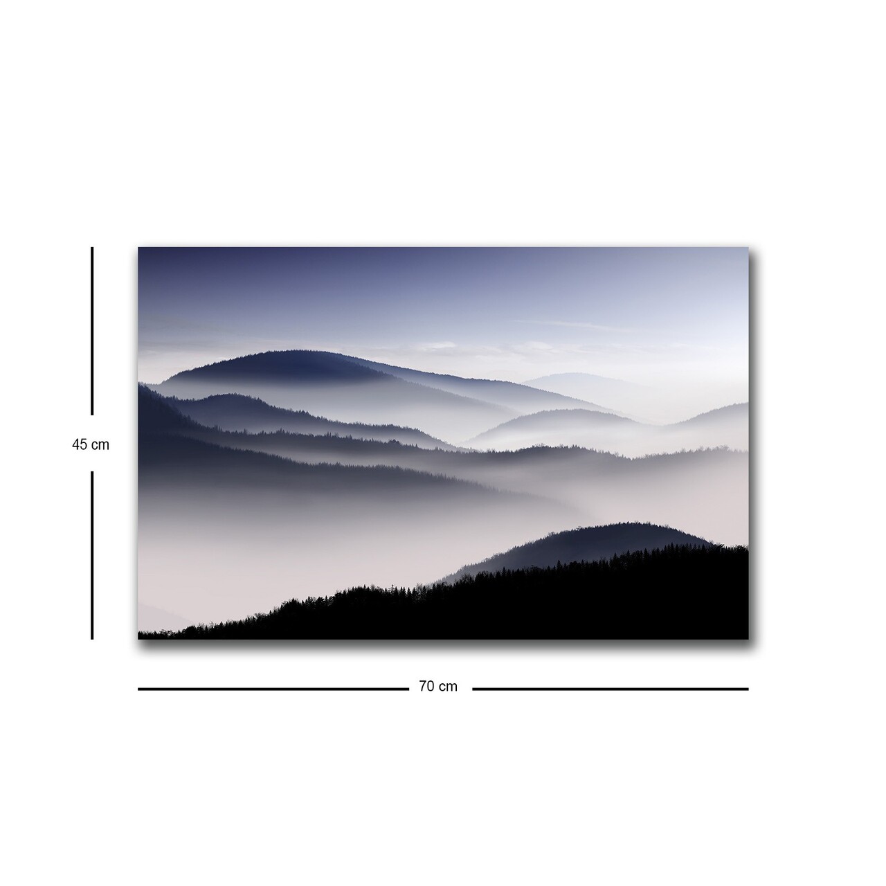 Tablou decorativ cu lumina LED, 4570HDACT-025, Dimensiune: 45 x 70 cm, Multicolor - view 4