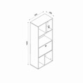 Corp biblioteca, Adore, Nkt-533-Tt-1, 72x110x34 cm, PAL, Stejar