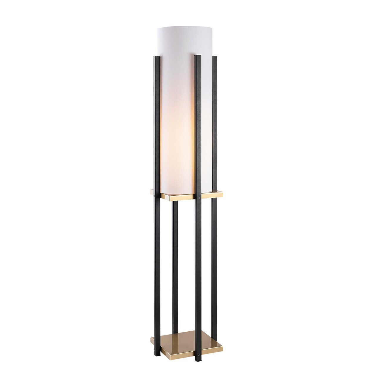 Lampadar, Lampana, 211LMP1115, Metal, Negru/Auriu