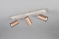 Plafoniera Marley, TRIO, 48x9x15 cm, 35W, 3x GU10, metal, alb/bronz