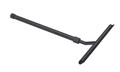 Racleta pentru baie cu maner telescopic Telescopic, Wenko, 26x3x37-59 cm, inox/cauciuc, negru