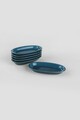 Set 6 platouri Safir Hittite Kayak, Keramika, Ø16 cm, ceramica, albastru