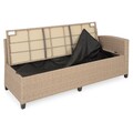 Set mobilier pentru gradina/terasa, Baxter, 3 piese, natur/bej
