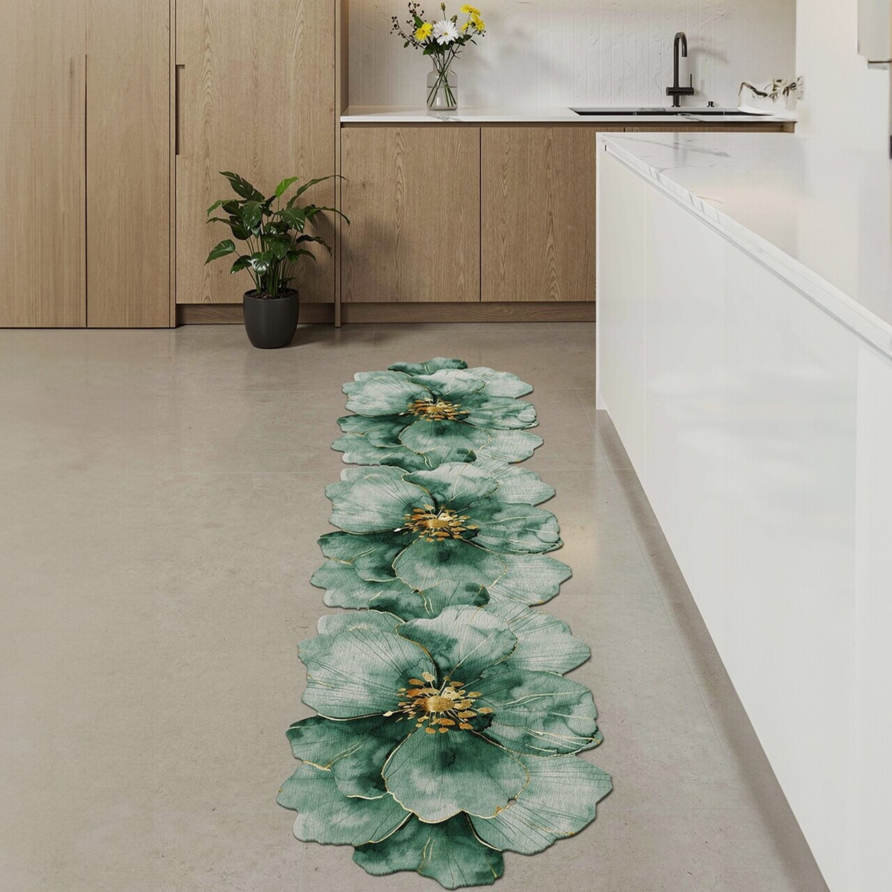 Covor, Fr385, 100x200 cm, Verde - Imagine 2