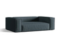 Canapea 3 locuri, Nuria-215, Micadoni Home, 210x110x72 cm, tesatura structurata chenille, petrol inchis