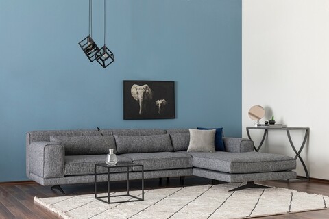 Coltar pe dreapta Jivago, Artie, 198/308x100x78 cm, lemn, gri 198/308x100x78 imagine model 2022