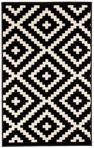 Covor pambus, decorino, 120x170 cm, polipropilena, negru/alb