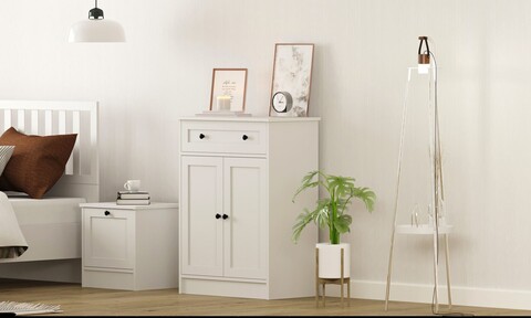 Dulap, Rabi, Rb-168-04, 70x100x40 cm, Alb mat