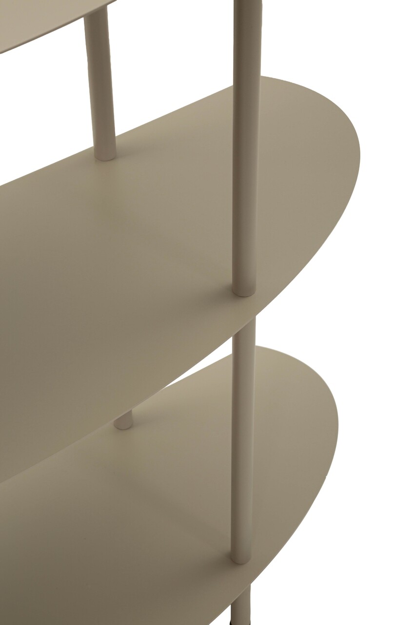 Consola, Mauro Ferretti, Saturn, 90x28x81 cm, metal, gri dove - imagine 3