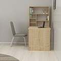 Birou cu raft de perete Sedir, Arnetti, 59x90x74 cm, PAL, natural