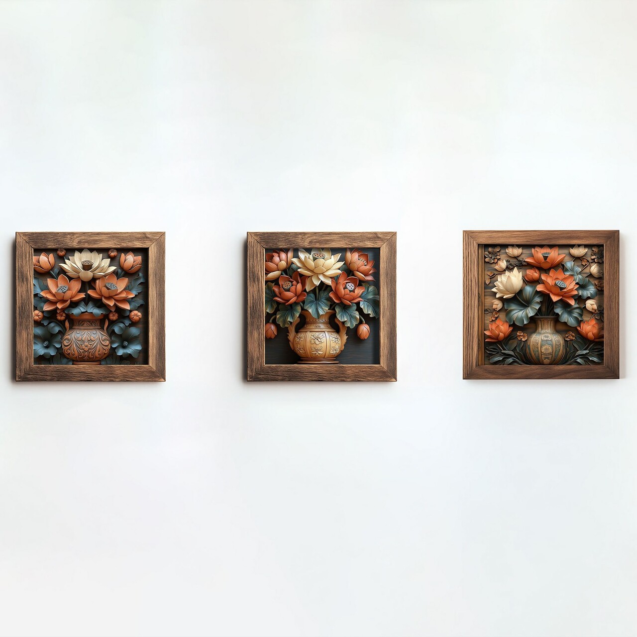 Set 3 tablouri decorative UKZM076 Imprimat UV Multicolor