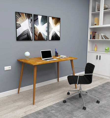 Birou, woodface, rixy, 116x75x55 cm, lemn, stejar
