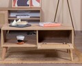 Masuta de cafea, Wolina, Calvin, 55x100x45 cm, Corp: PAL 100% MELAMINAT, Stejar