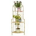 Etajera de colt, Oranda, Creaciones Meng, 48x35x120 cm, fier forjat