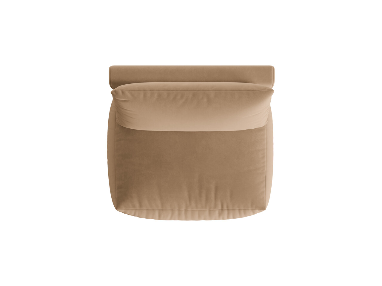 Modul pentru canapea, 1 loc, Chris-184, Micadoni Home, 105x100x80 cm, catifea, bej sand - 1 | YEO