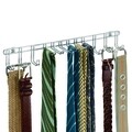 Cuier de perete pentru curele si cravate Classico, iDesign, 38x7.5x5.8 cm, otel