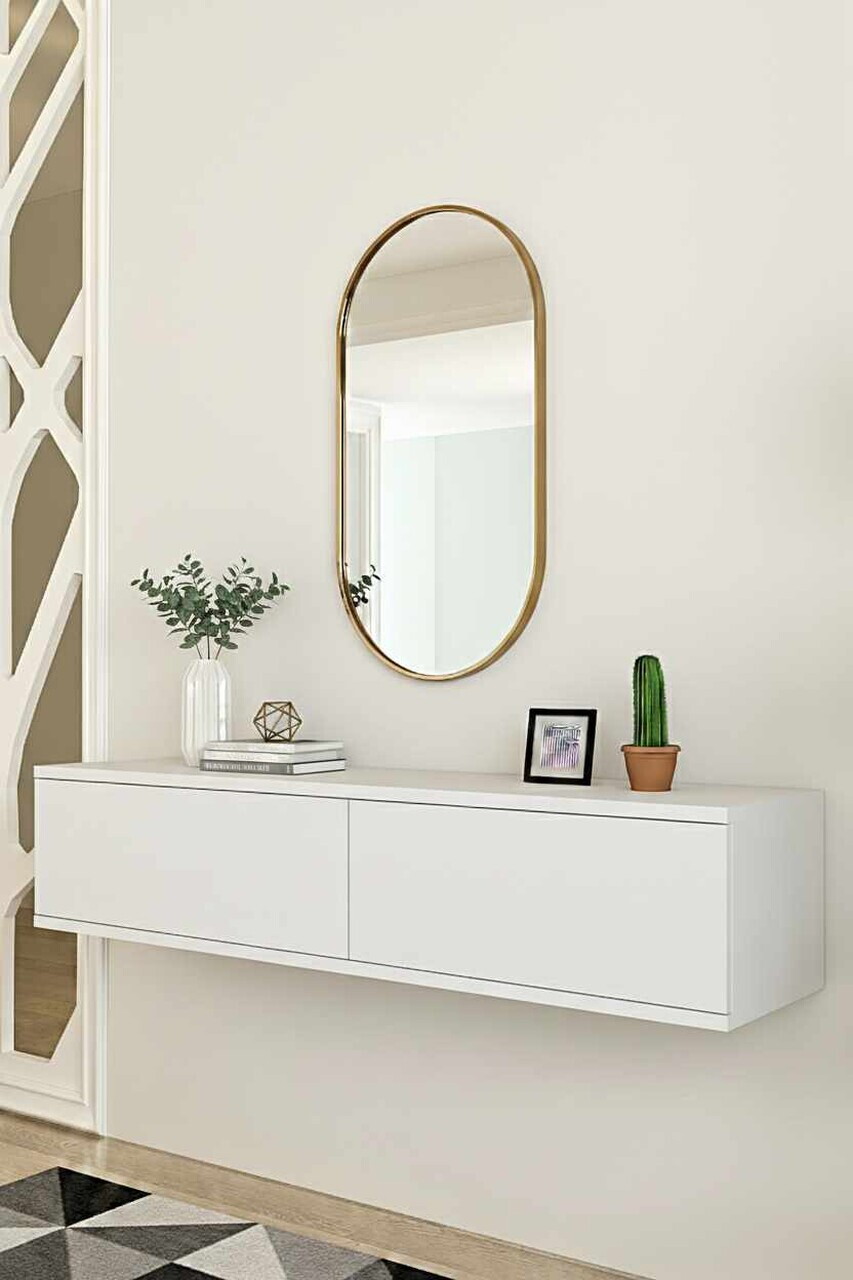 Dulap, Hanah Home, Didema, 120x25.5x30 cm, Alb