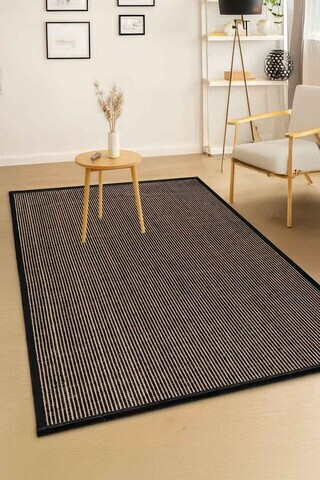 Covor, CLR-7371-HALI-5, 200x300 cm, Poliester, Negru