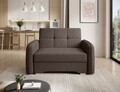 Canapea extensibila 1 loc, ELTAP, Laine, 102x109x84 cm, lemn/poliester, maro inchis