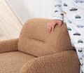 Fotoliu pentru copii, Fluffe, 209FLF1429, Blana artificiala, Maro