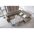 Coltar extensibil dreapta 4 locuri ELTAP, RT-07SAV, Noble, 255x201x100 cm, lemn/poliester, bej inchis