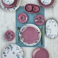 Set de mic dejun, Hermia, 275KRM2534, Ceramica, Antibacterian, Roz