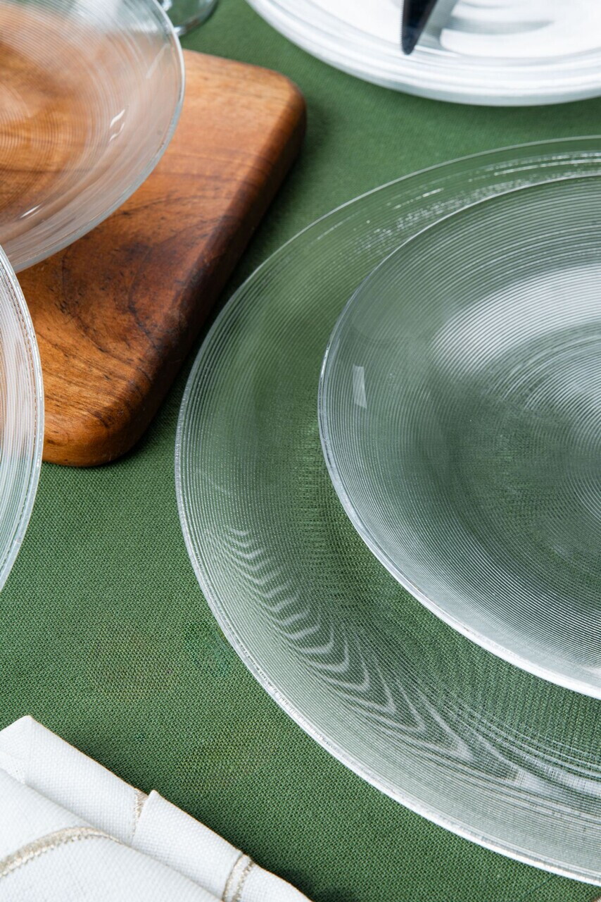 Set platouri servire desert, Hermia, 858CMR1904, Sticla, Farfurie de servire: 25 cm (1 bucată), Transparent — imaginea 8