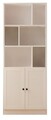 Corp biblioteca, Rabi, Rb-117, 70x180x33 cm, Alb mat