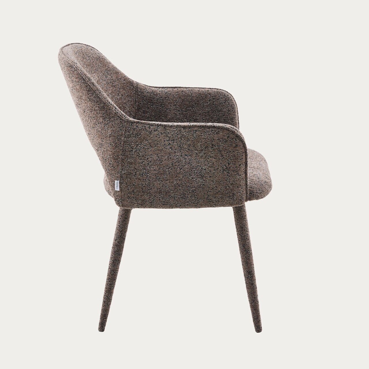 Scaun Conte, Homla, 55x62x85 cm, metal/poliester, maro - view 4