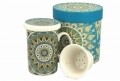 Cana cu infuzor Tribal, Duo, 320 ml, portelan, multicolor