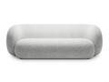 Canapea modulara 3 locuri, Kate, Micadoni, 213x99x76 cm, tesatura structurata, gri deschis melanj
