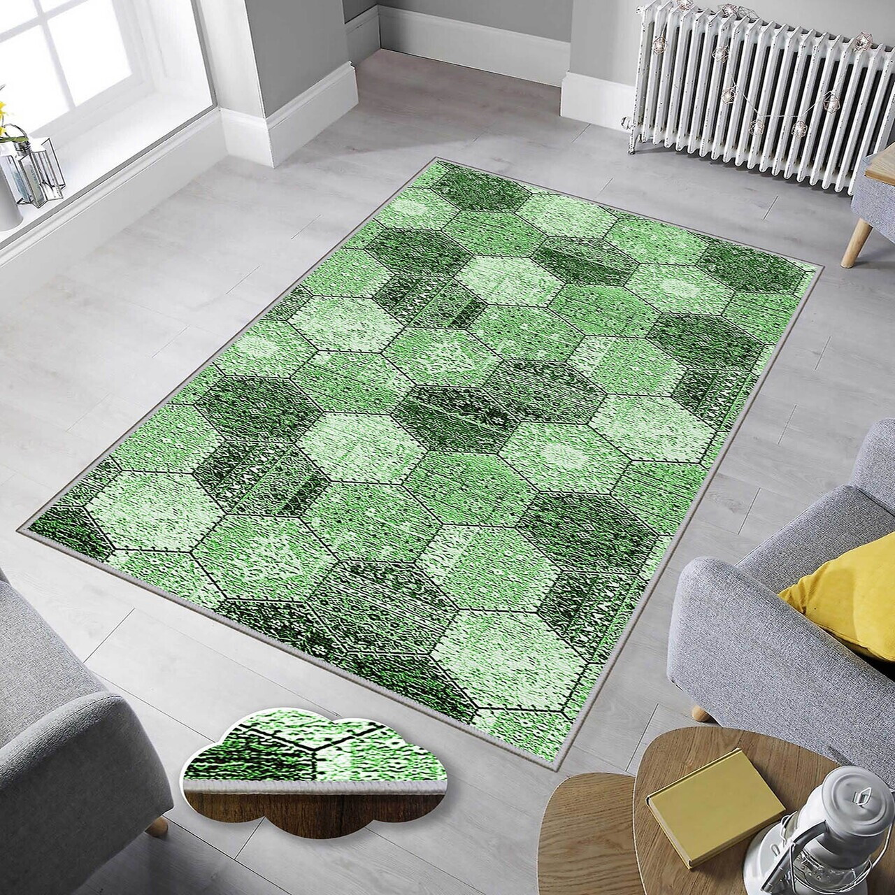 Covor Eexfab884 80x200 cm Poliester Multicolor