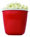 Aparat popcorn pentru cuptorul cu microunde, Snips, 1.5 L, polipropilena, rosu