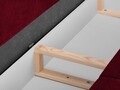 Canapea extensibila, Lilas, Mazzini Sofas, 3 locuri, cu lada de depozitare, 215x94x90 cm, catifea, rosu