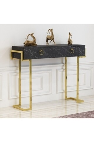 Poza Consola MARY2, Gauge Concept, 125x39x95.2 cm, PAL, negru marmurat