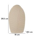 Vaza decorativa Dune High, Mauro Ferretti, 18x9.5x29.5 cm, fier, crem